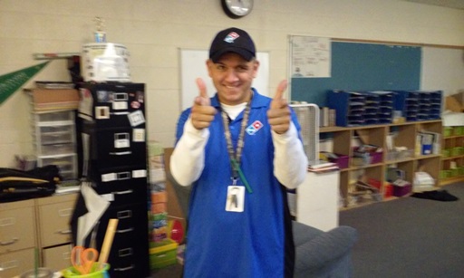 Mr. Garay seems fine with it as he gives two big thumbs up!